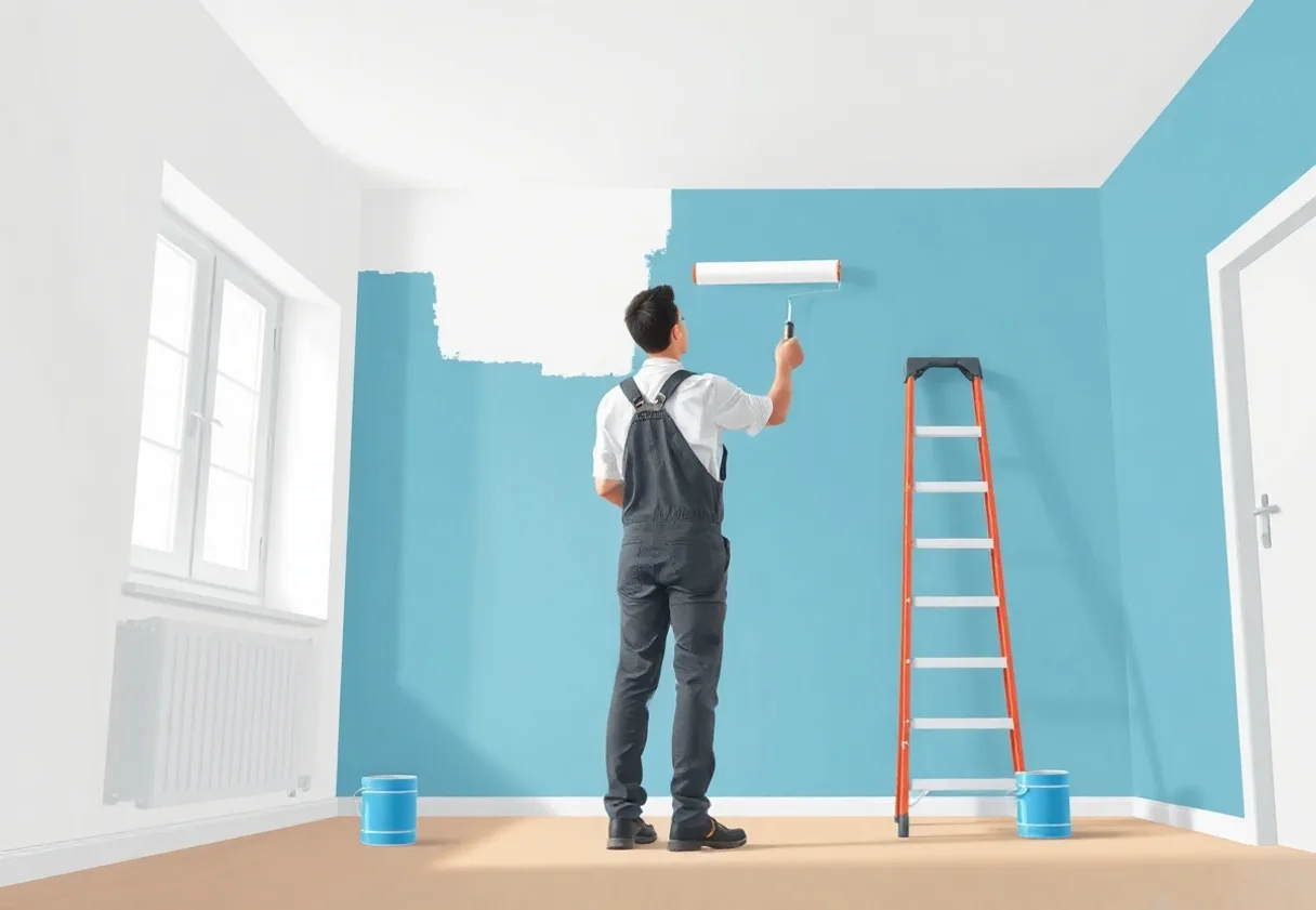 Peintre Le Raincy 93340 en intervention sur un chantier